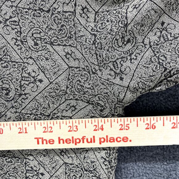 Vintage Button Up Shirt Medium Geometric long Sleeve Retro Preppy Loose Casanova - Picture 9 of 14